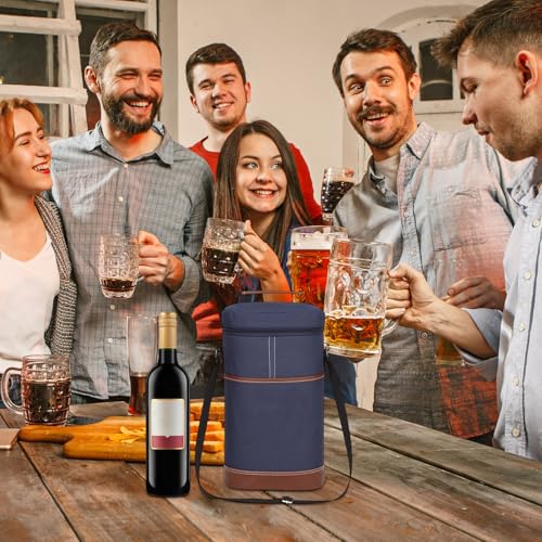 Transportador de vinos de nailon de 12 pulgadas y bolsa enfriadora térmica 4