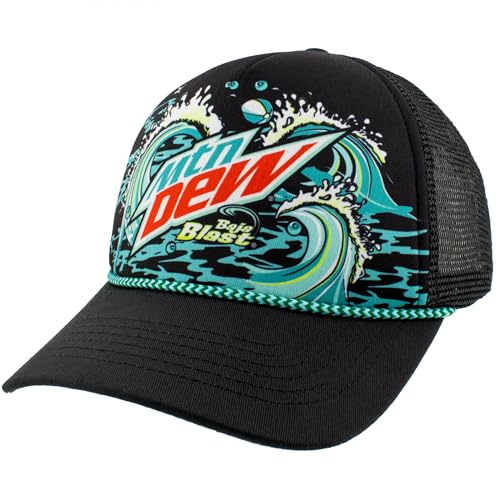 Image of Mountain Dew Baja Blast Big Waves Trucker Hat Multicolor