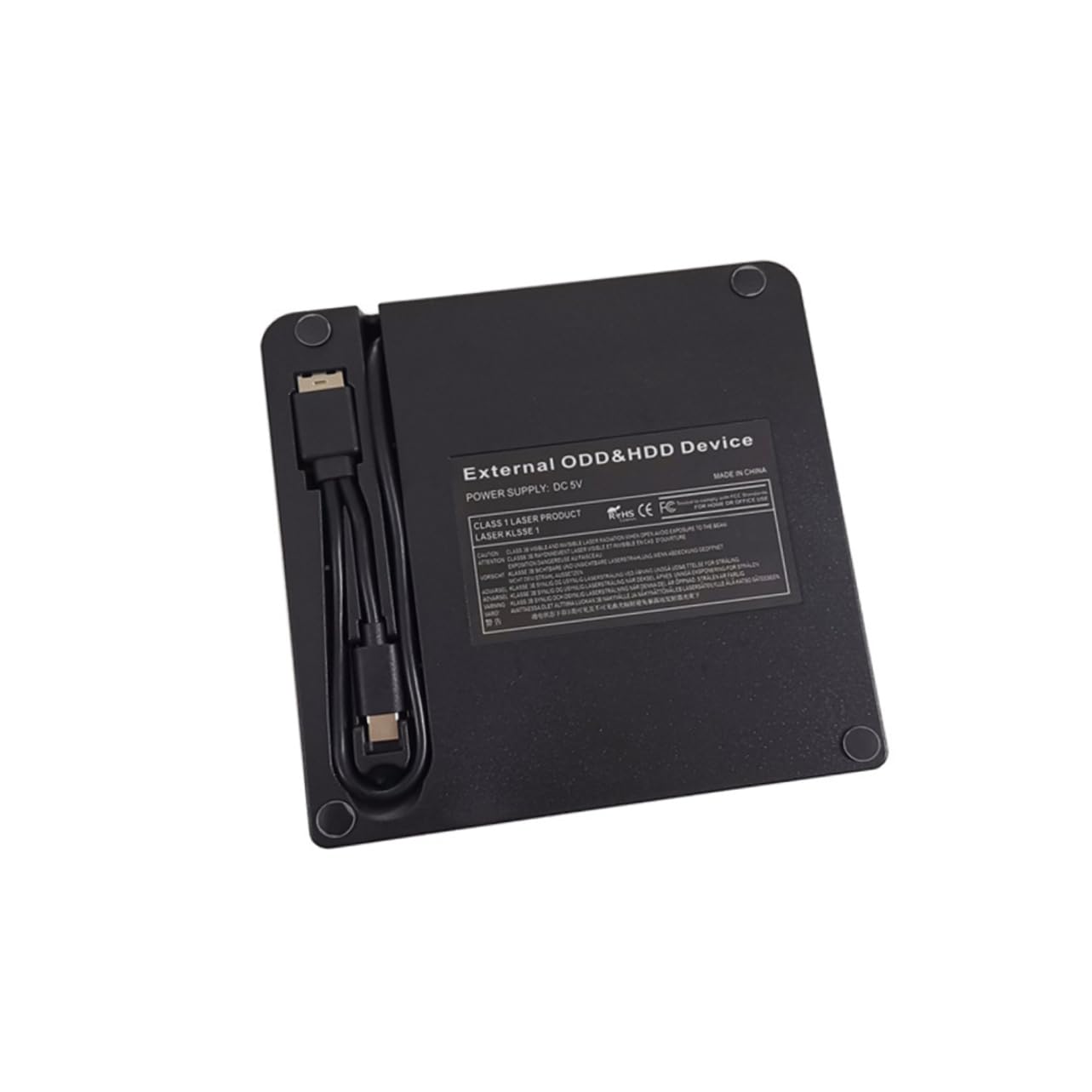 SHINEOFI Masterizzatore CD/Dvd Esterno USB 3.0 Interfaccia USB Type-C, Portatile in ABS, per Laptop e Desktop