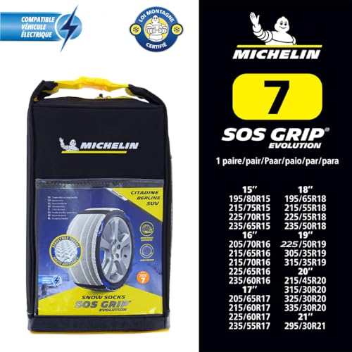 MICHELIN SOS Grip Evolution 7- hochleistungsfähige Textile Schneesocken – Ansicht 2
