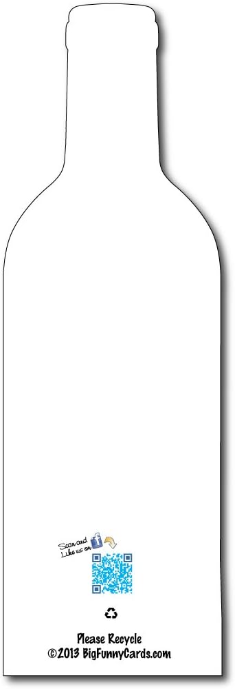 VictoryStore Jumbo Greeting Cards: GIANT Birthday Card (Wine image) 5 feet 8 inches Tall Card with Envelope