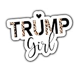 WSQ Trump Girl Supporter Tiger Pattern USA Sticker Decal 5.5 Inches Vinyl Premium Quality Multiple C