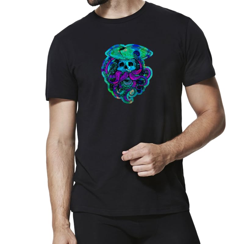 hippie shippie.comHippieShippie Unisex Cotton Regular Fit Half Slevees MR Jones Graphic Printed Casual T-Shirt with Cool and Funky Design for Parties, Casual Outings, Gym, Sports, Travelling