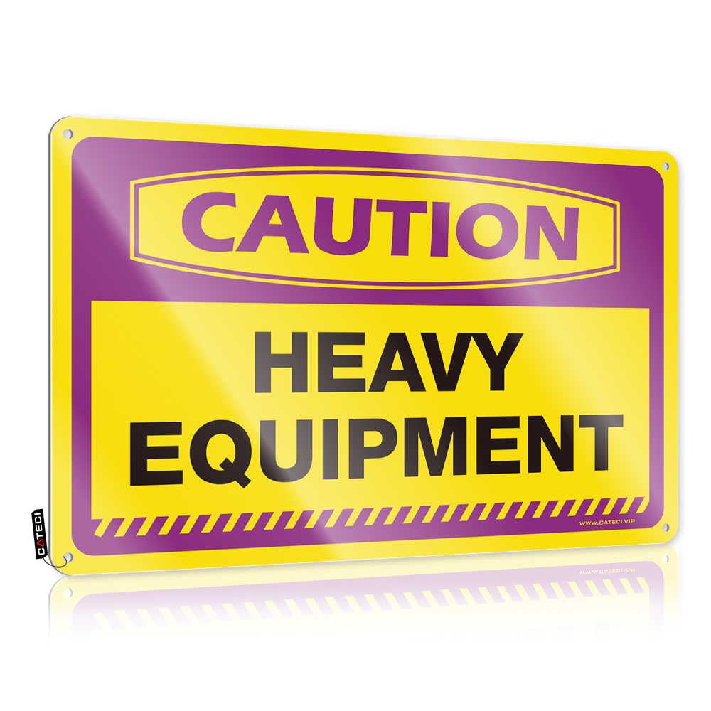 Fzfn Colour Sign Teens Stuff Wall Decor | Caution Heavy Equipment Shabby Chic For Backyard Home(30X40cm)