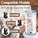 Alsoyixia Water Tank With Lid Cover, Reservoir Replacement for XN910B XN9105 XN910C Vertuo Next Krups Coffee Machine