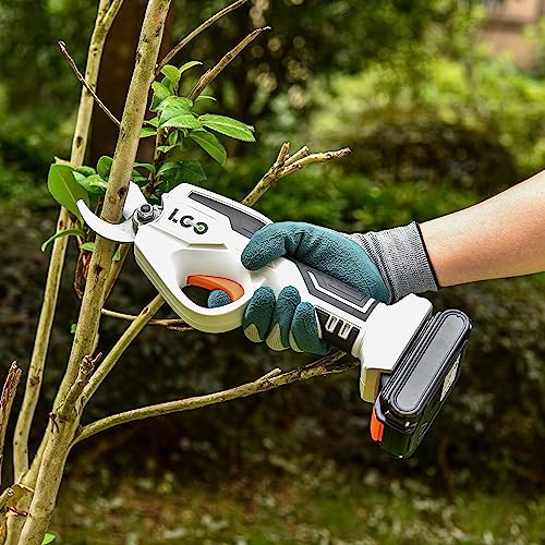 Image of LIGO 20V Cordless Pruning Shear, Professional Electric Garden Cutter 2.0Ah Battery Powered, Max 25mm (0.98 inch) Cutting Diameter Rechargeable Tree Branch Pruner with Replaced Blade