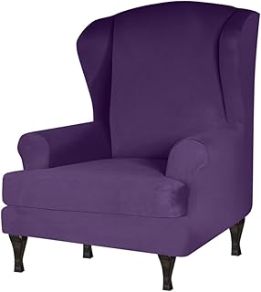 Levemolo Capa De Cadeira Reclinável Capa De Cadeira Elástica Capa Protetora De Cadeira Capa De Assento Capa De Assento Para Cadeira Doméstica Capa De Cadeira Roxa Para Restaurante