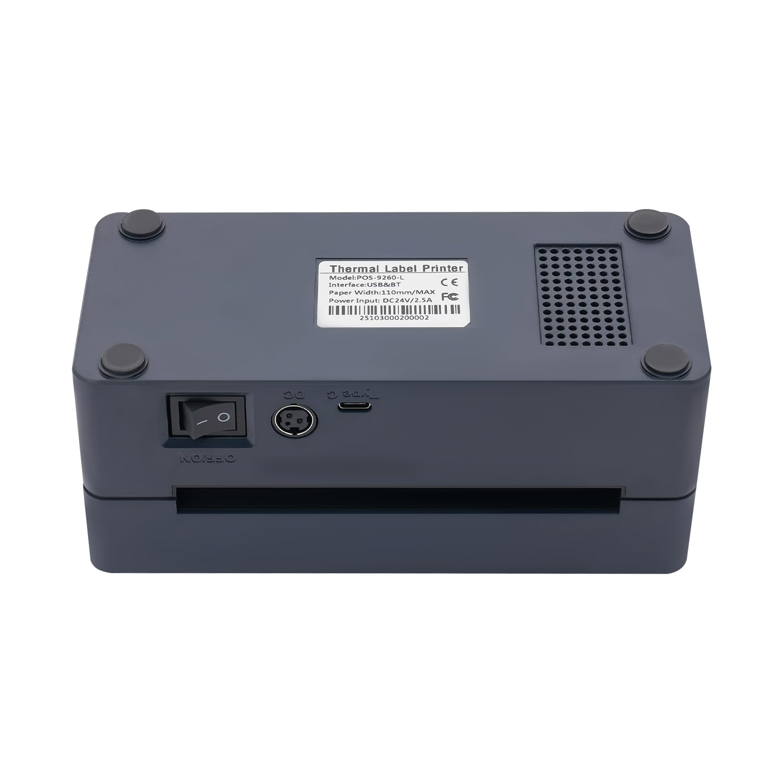 Stampante per etichette, stampante termica Bluetooth, 4 x 6 cm, etichette per spedizione, etichette rotonde in miniatura