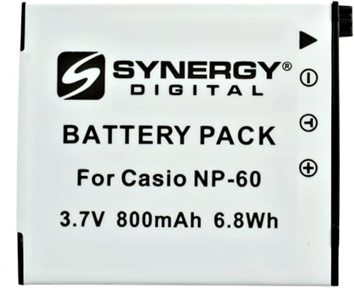 Miniatura 4 de Synergy Digital Batería para cámara, compatible con cámara digital Casio Exilim Zoom EX-Z29BK (iones de litio, 3.7 V, 720 mAh), capacidad ultra