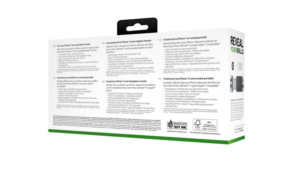 NACON - Telecomando per Smartphone iPhone con Licenza Xbox - Gamepad