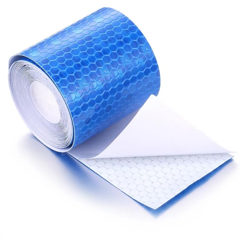 Nastro Riflettente Adesivo XFXIA - Rosso, 5cm X 10m, Alta Visibilità Notturna - Foto 6