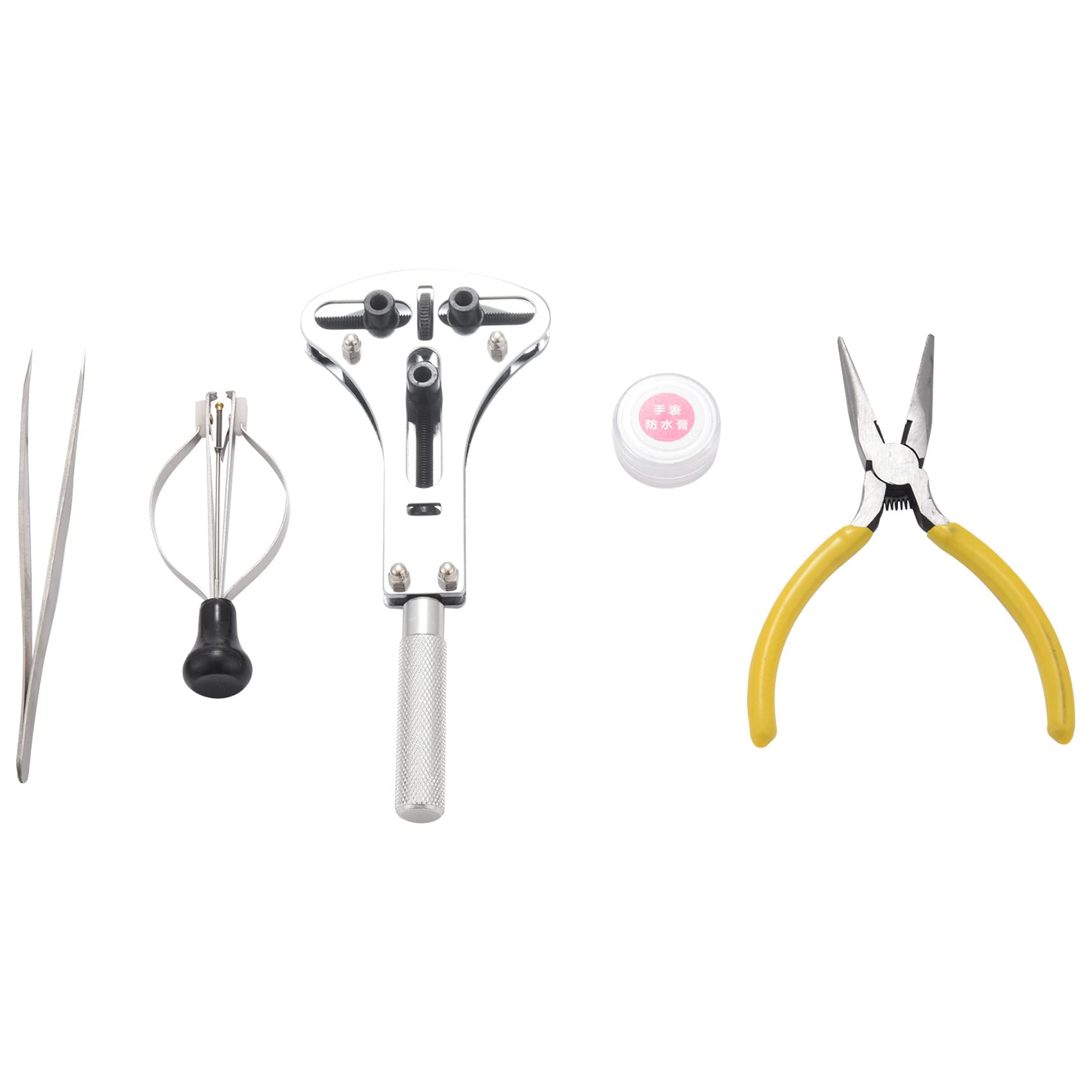 39 Stücke Uhr Reparatur Werkzeug Kit Uhr Reparatur Werkzeug Federstegentferner Schraubendreher Uhr Reparatur Werkzeug Öffner Batterie Set, blau / schwarz, Einheitsgröße