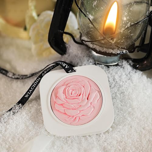 Ambientador para auto en forma de flor aroma rosa miniatura 6