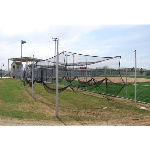 Gared Sports 4085-55 3.5 in. Outer Diameter Aluminum Batting & Multi-Sport Cage Structure, 8 Posts