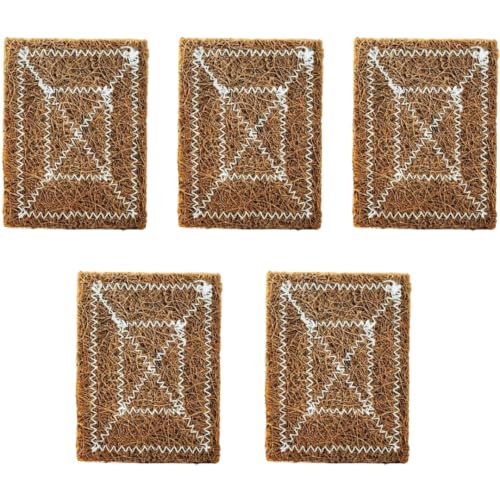 Image of Naturals Coconut Coir Scrubber for Kitchen, Vessels (Pack of 5) |Coconut Coir Scrubber for Dishes | Coconut Husk Scrubber| Eco Friendly Products |Cleaning Coir Brush