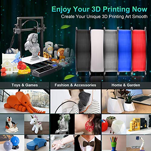 SUNLU PLA Filament, 1.75mm PLA Filament für 3D Drucker & 3D Stifte, 3D Druck Filament mit +/- 0.02mm Toleranz,Schwarz - Image 8