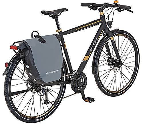 Prophete Seitenpacktasche | Fahrradtasche | grau | Volumen: 20 Liter | wasserdicht