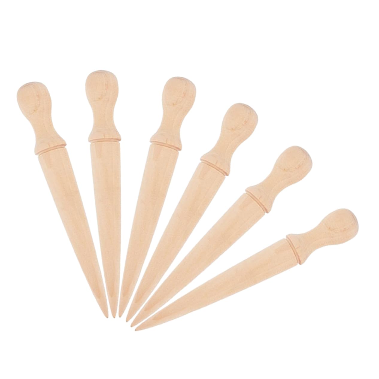 VICASKY 6pièces Outil De Jardinage Bois De Perceuses Pour Plantation De Jardin Outils Avec Prise Main Confortable Pour De Jardinage