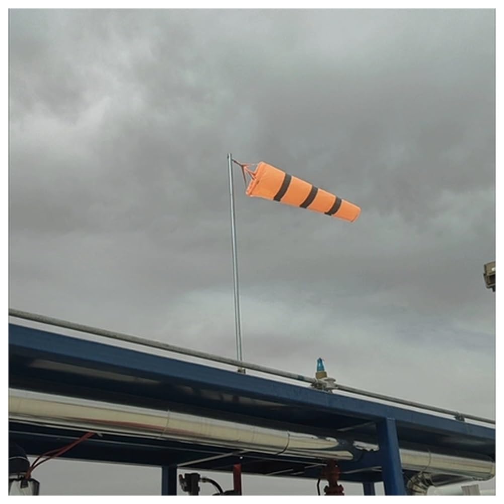 Calza per misurazione del vento, per uso esterno, design resistente agli strappi e impermeabile, cintura riflettente per aeroporti, fattorie, parchi e cortili