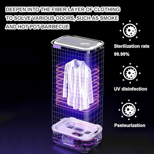Portable Electric Clothes Dryer, 900W Hanging Steam Drying Machine, Quick-Drying and Fluffy Finish for Efficient Clothes Care