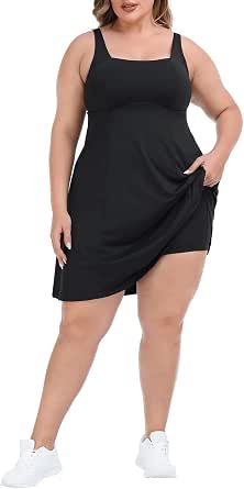 Amazon.com: HDE Womens Plus Size Tennis Athletic Workout Dress with