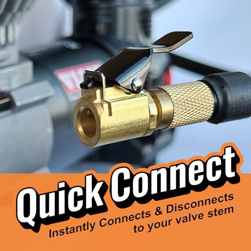 Chuck Mates Premium Quick-Connect Accessory for Tire Inflators Open-Type (1 Pack)