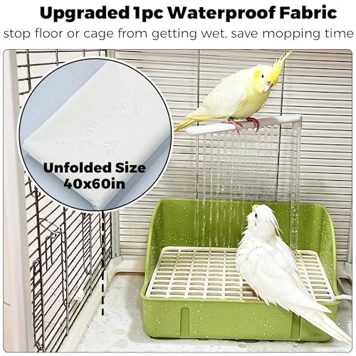 Image of Automatic Parakeet Bird Bath with Pump, Large Bird Shower Fountain