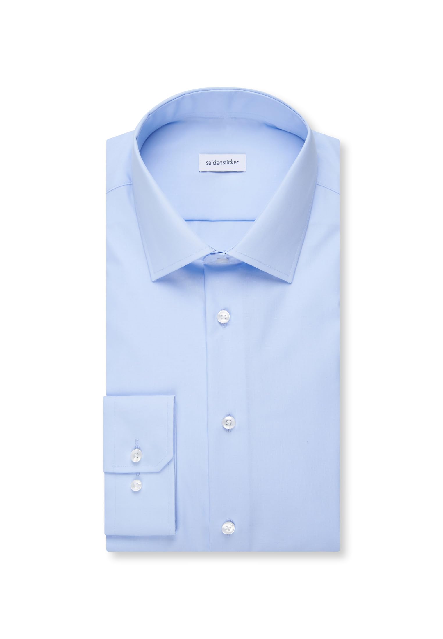 Seidensticker Herren Business-Hemd - Shaped Fit - Bügelfrei - Kent Kragen - Langarm - 100% Baumwolle