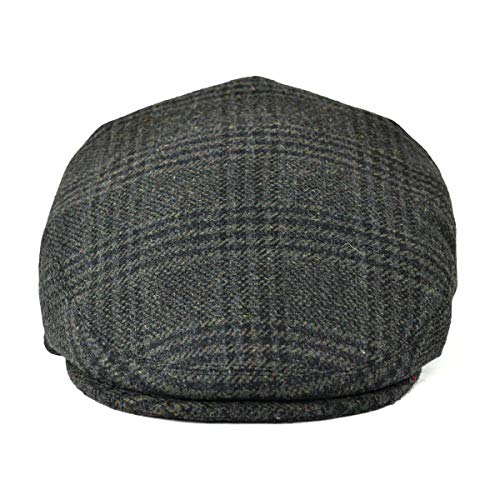 Image of FEINION Men's Wool Tweed Newsboy Ivy Cap Gatsby Golf Flat Hat