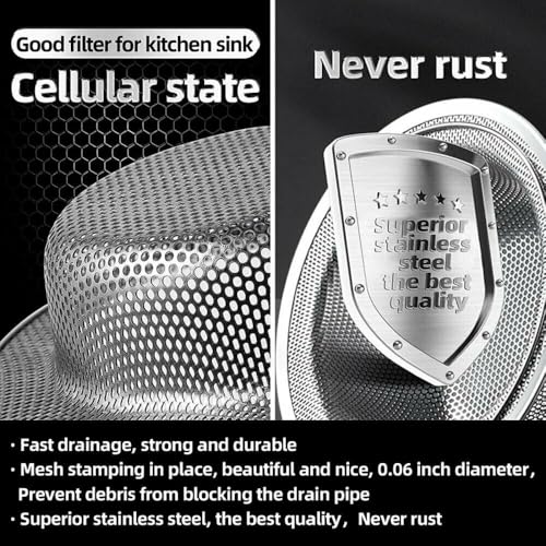 Image of Stainless Steel Kitchen Sink Strainer (NEW Handle Jali 2026)
