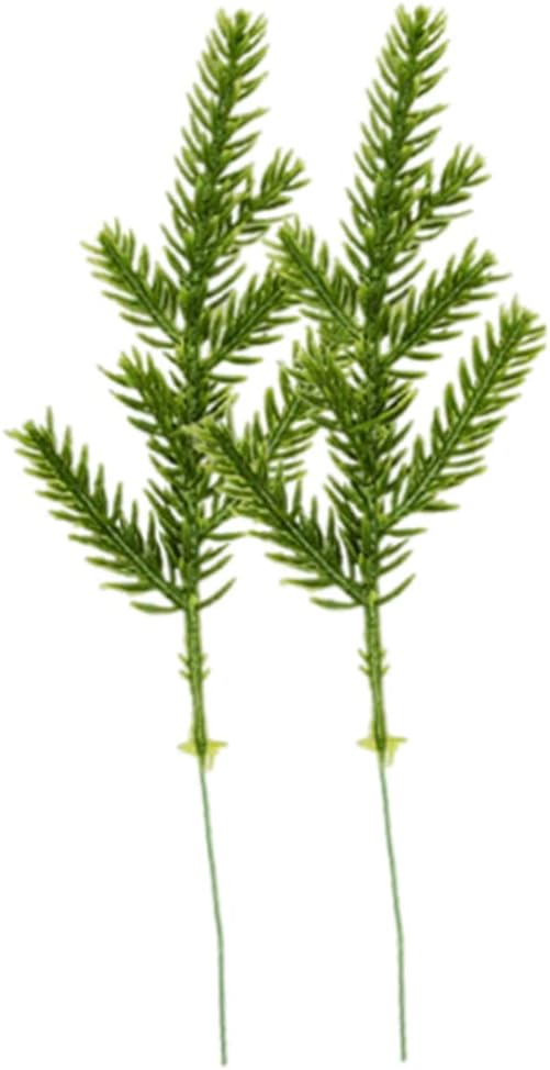 Artificial Pine Branches Fake Greenery Pine Needle Picks Plants for DIY Garland Wreath 60PCSArtificial Branch