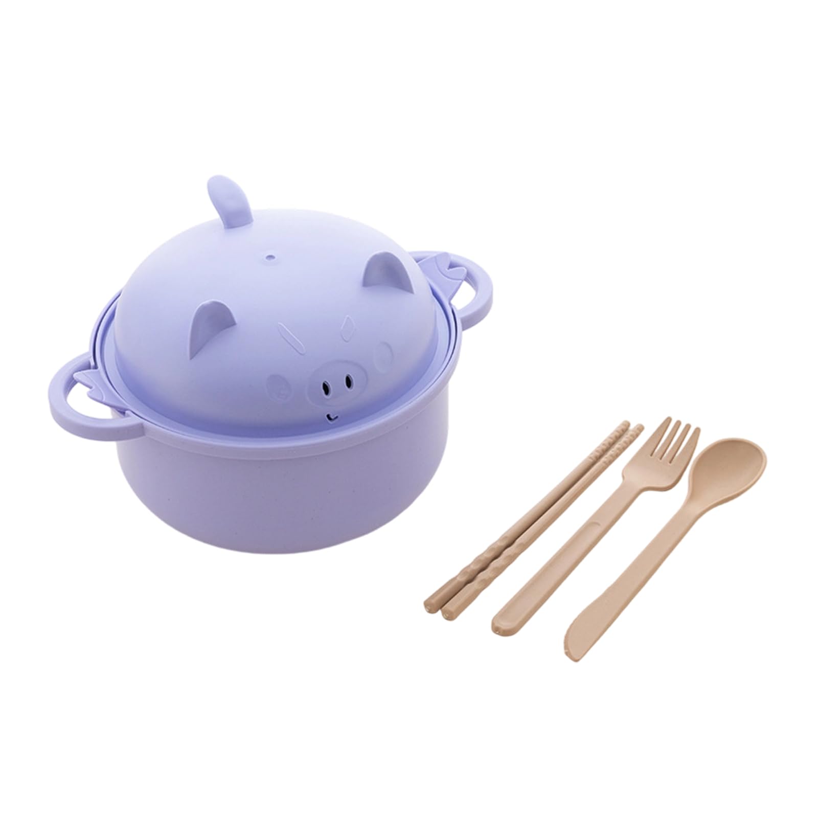 MALSSE Microwave Safe Strainer Bowl Set Includes Lid Handle Utensils for Easy Cooking Large Capacity for Students