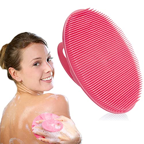 INNERNEED Silicone Body Cleansing Brush Exfoliating Scrubber Pink