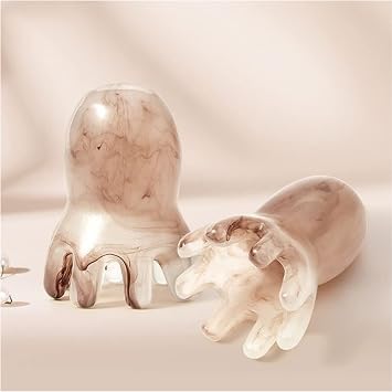 Terrysun 2 Pcs Octopus Head Massager Neck and Back Manual Deep Massage Tool Handheld Palm Full Body 8 Feet Shiatsu Gentle Self Massager Pressure Point Massage Tool
