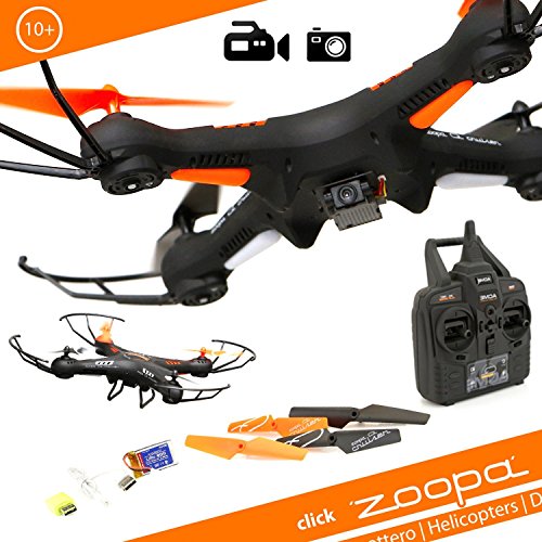 Zoopa 2.4GHz Q 420 Cruiser - 6-Axis Gyro RC Quadcopter Drone with Integrated HD Camera