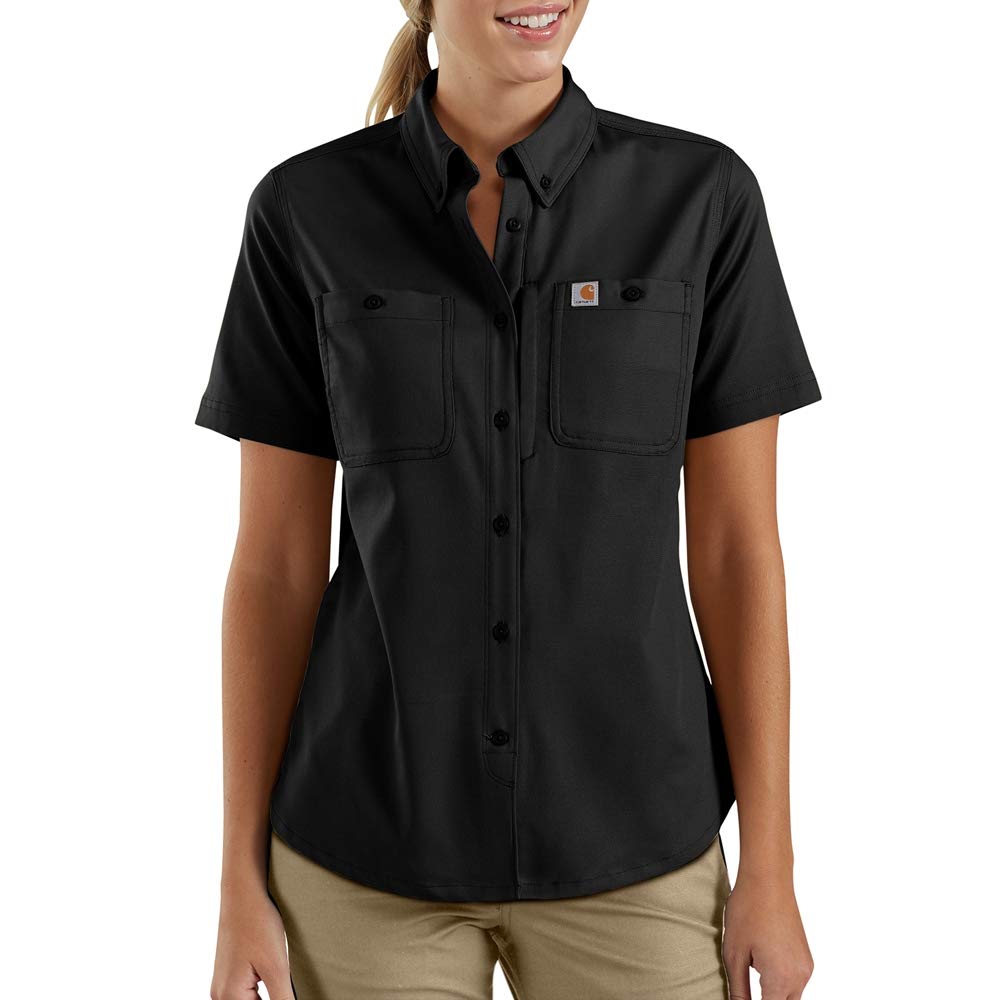 Carhartt Rugged Professional Short Sleeve Shirt Camicia Button Down da Lavoro Donna