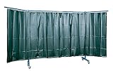  3teilige – pared, con pantalla cortina, S0, glaskl AR, BxH 2100 + 850 + 850 X 1830 mm, Suelo Libertad 165 mm