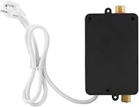 220V 3400W Mini Átfolyós Vízmelegítő – Azonnali Melegvíz Zuhanyhoz és Konyhába, Kompakt Villanybojler (Fekete, EU) 1