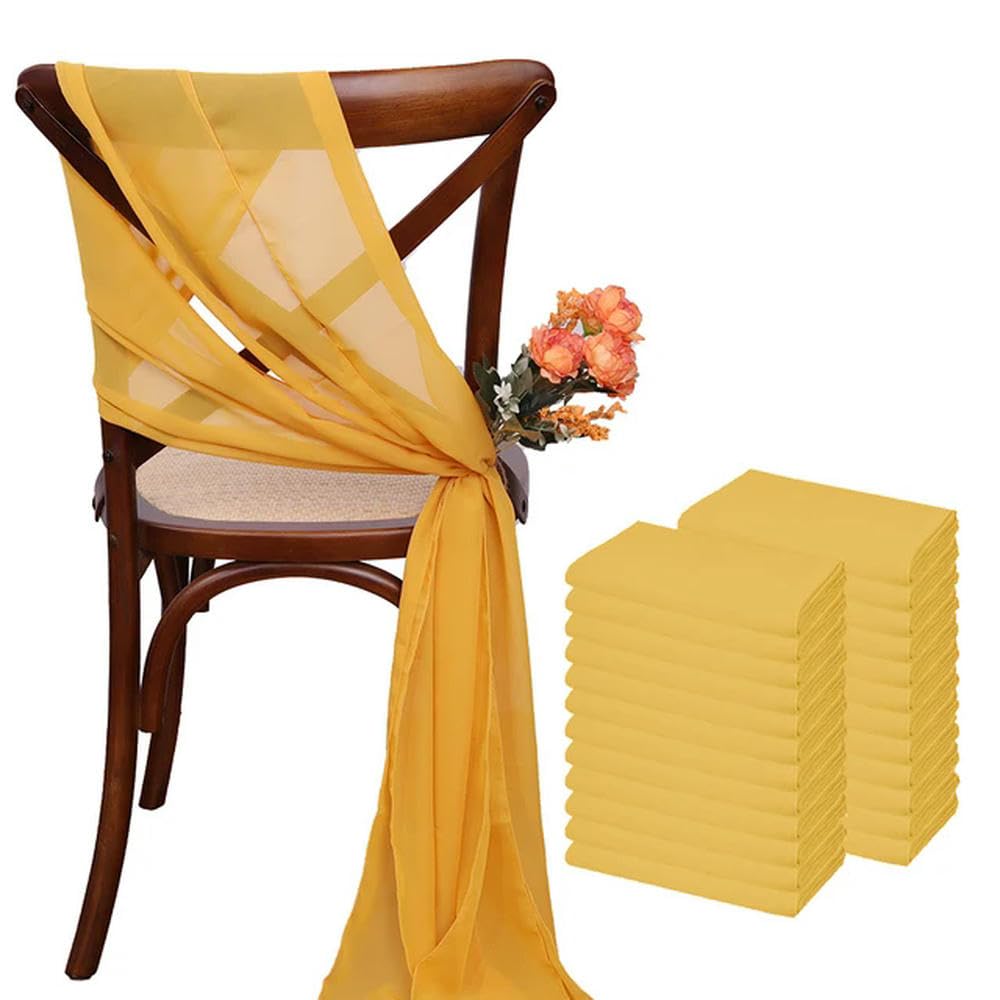24 Pezzi 17x275 cm Natale Verde Chiffon telai per sedie 12 Set Sedia Telaio Matrimonio Nastro Festa di Nozze corridoio Sedia Decorazione