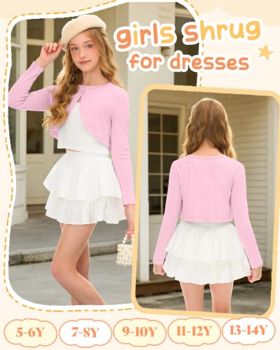 Image of Girls Uniform Long Sleeve Knitted Cardigan
