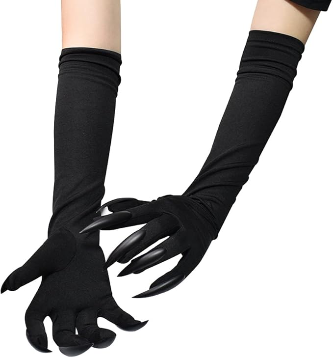 Gants Avec Faux Ongles Sorcière Halloween : Deguise-toi, Achat De Accessoires