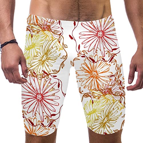 Short de bain pour homme multicolore XL à motif citrouilles HUI JIN SHOP