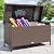 YITAHOME 200 Gallon Large Wicker Deck Box w/Storage Net, Rattan XL Outdoor Storage Box Patio Cushion Storage, Waterproof Storage Box for Patio Furniture, Garden Tools, Pool Sports Equipment (Brown)