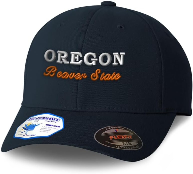 Flexfit Hats for Men & Women Oregon Beaver State Polyester Dad Hat Baseball Cap