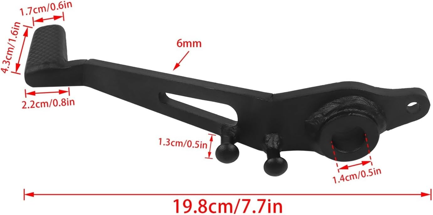 Motorcycle Foot Pegs Rear Brake Pedal Lever Fit For Z900 2017-2019 Z 900 ABS 2017-2024 SE 2022 2024(Black)