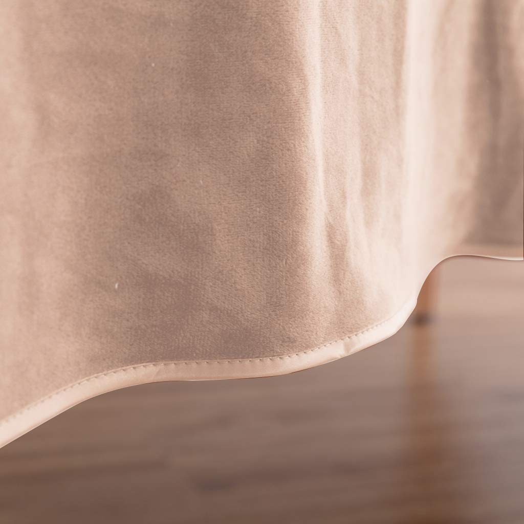 Perfk 2PCS Salon De Beauté Drap De Lit Nappe De Lit De Massage Doux Respirant Couverture De Lit pour Salons De Beauté, Massages Spa, Hôpitaux, Camel + Rose