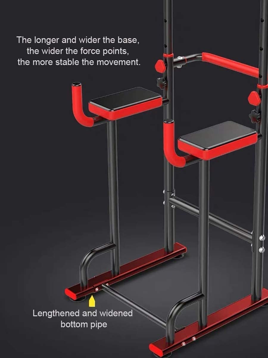 Gym Equipment DOLPHY Steel Dip Stands Adjustable Pull Up Bar