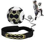 ONEVER Football Kick Trainer - Footballs Training Equipment, Soccer Solo Skill Practice Training Aid, Footballs Skills Improvement for Kids Adults Football Gifts for Boys, Ball Not Included