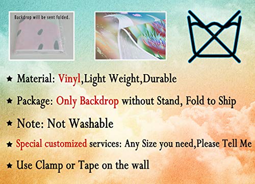 Dephoto Tropical Seaside Beach Ocean Backdrop Summer Hawaii Island Photography Background Boys Girls Portrait Holiday Party Banner Decoration Photo Studio Prop Pgt082B-10X10Ft #TOP7