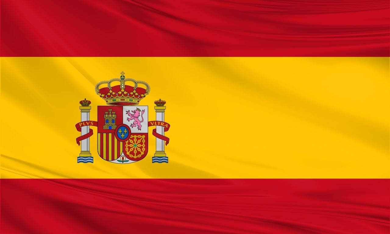 Spain Spanish Polyester Large Flag With Eyelets 5ft x 3ft